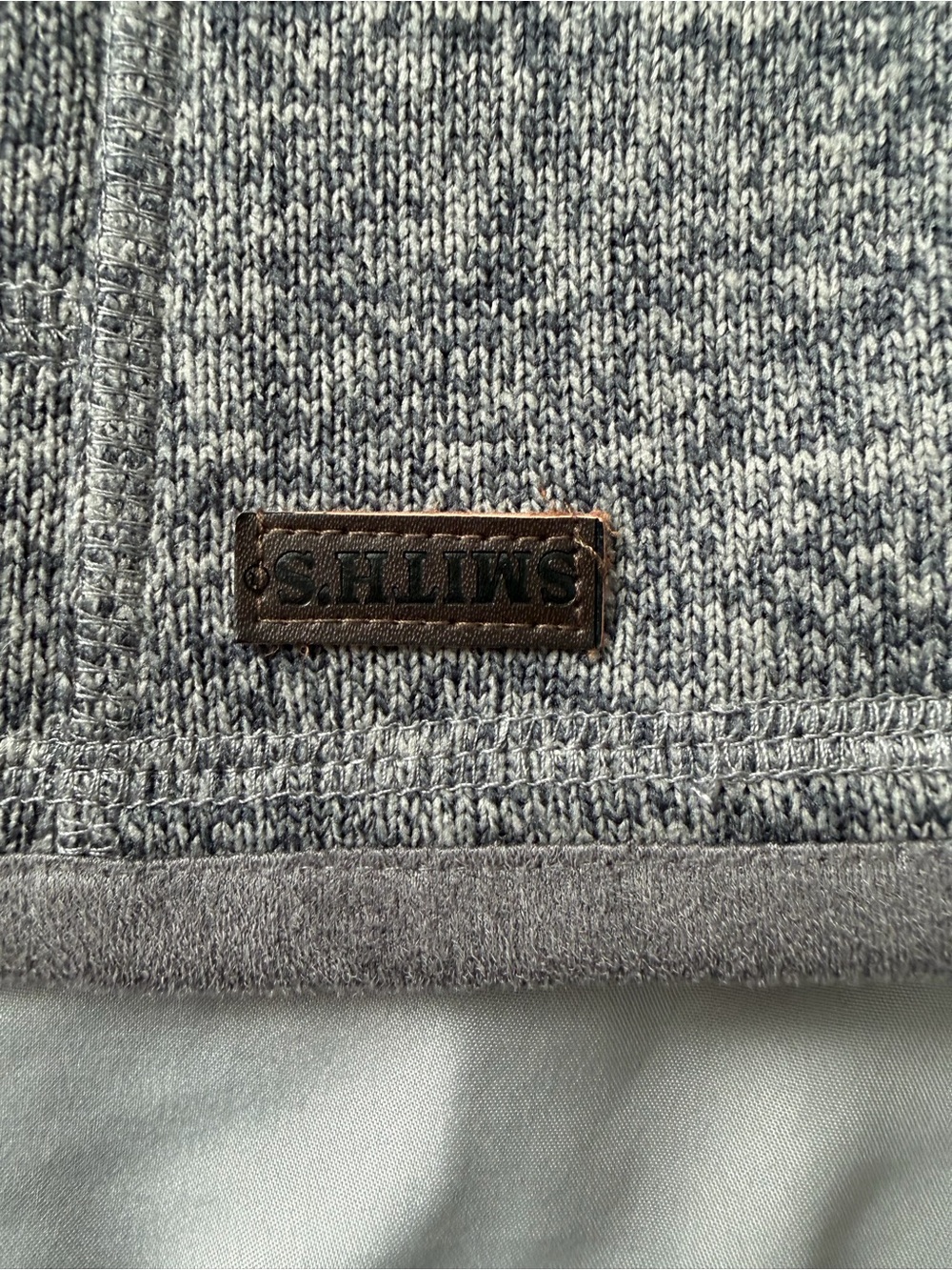 Smith’s Workwear Men’s L Gray Sweater Fleece 1/4 Zip Pullover Pockets - Picture 8 of 11